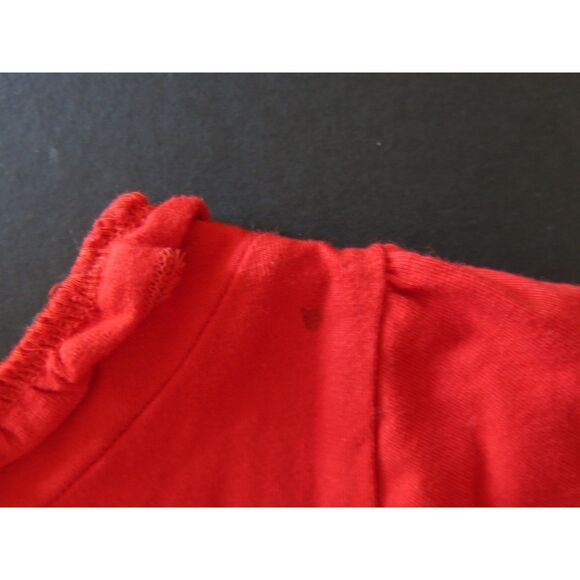 Baby Gassy Gooma girls red black tuxedo ruffle short sleeve top shirt holiday 6 - Picture 5 of 5